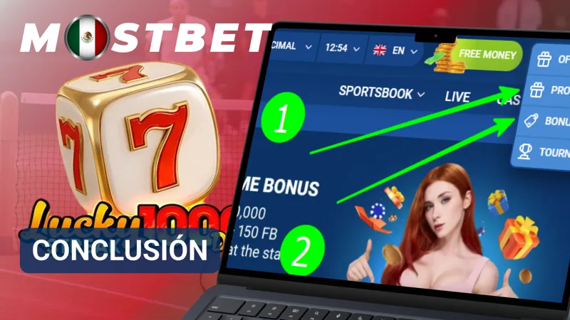 Resumen visual con los puntos principales del bono de 100 giros gratis en MostBet.