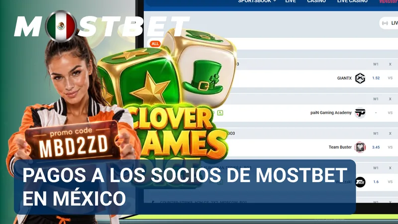 Pagos a los socios de Mostbet en México