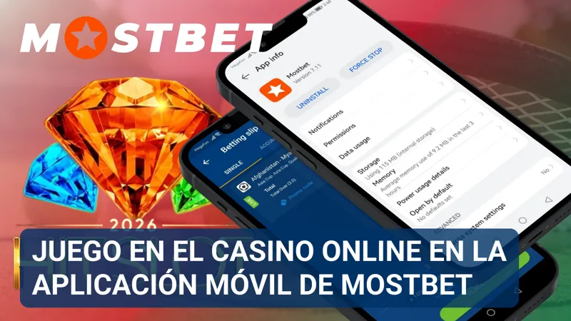 Catálogo del casino online de MostBet abierto en la aplicación móvil con distintas categorías de juegos.