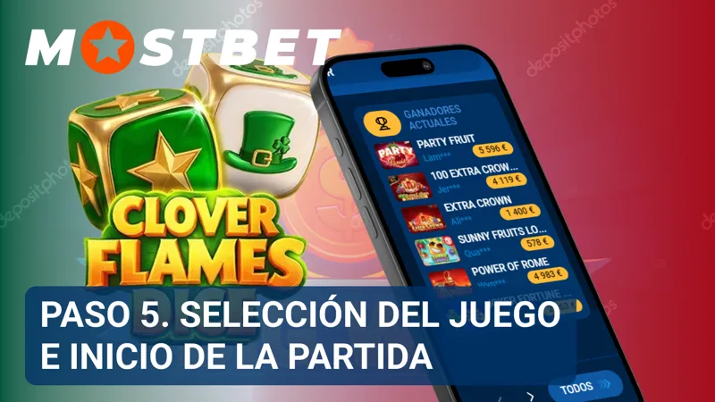 Catálogo de MostBet con diferentes juegos listos para iniciar una sesión de casino.