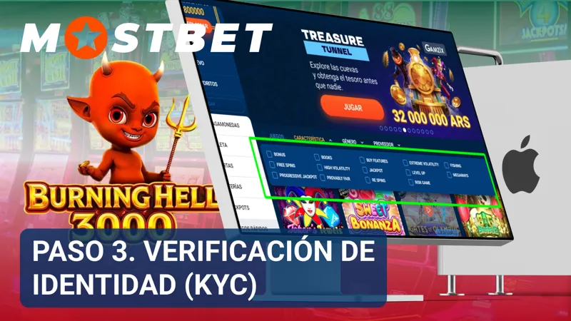 Sección de verificación de identidad en MostBet con opciones para confirmar datos personales.