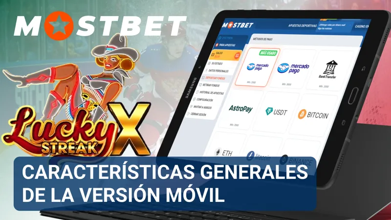 Diseño móvil de MostBet con navegación optimizada, juegos y acceso rápido a secciones principales.