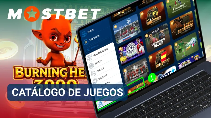 Pantalla de MostBet mostrando un catálogo variado de juegos de casino para jugadores de México.