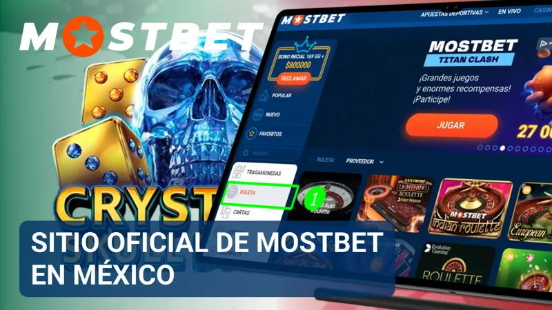 Página principal de MostBet con acceso a apuestas deportivas, casino en línea y promociones activas.