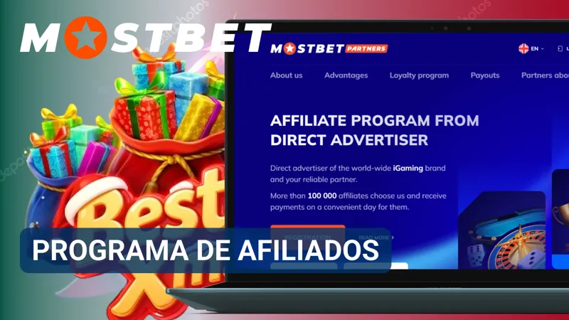 Panel del programa de afiliados de MostBet con estadísticas, enlaces y herramientas de promoción.