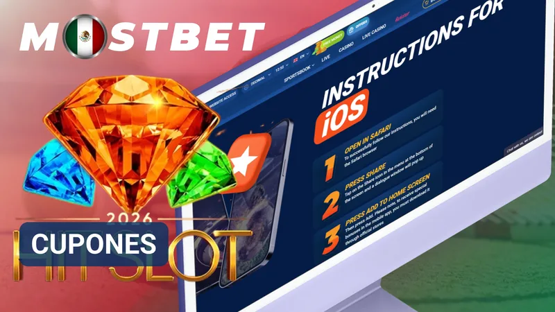 Cupón digital con detalles de una promoción sin depósito disponible en Mostbet México.