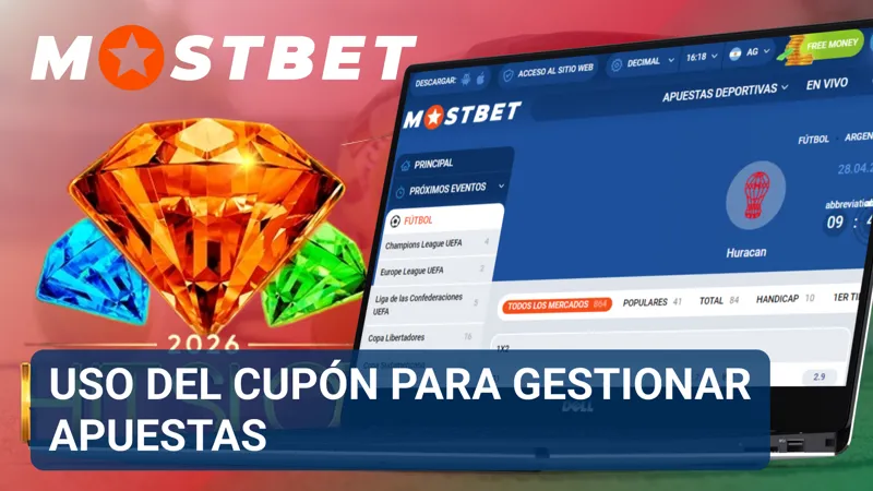 Usuario configurando apuestas en el cupón de MostBet antes de confirmar la jugada.