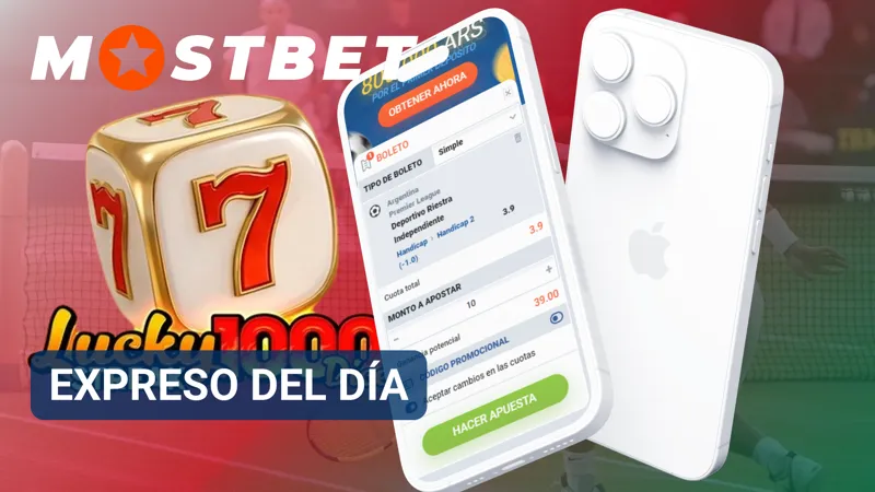 Usuario armando un expreso del día en MostBet con apuestas prematch y eventos en vivo.