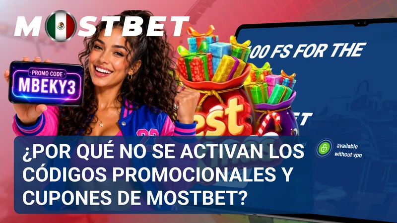 Aviso de error junto a un código promocional rechazado durante un intento de activación en MostBet.