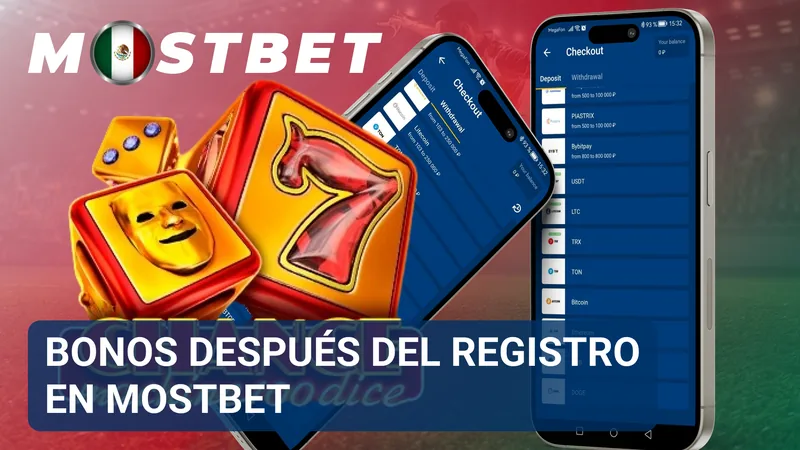 Área de promociones con bonos disponibles para nuevas cuentas registradas en Mostbet México.
