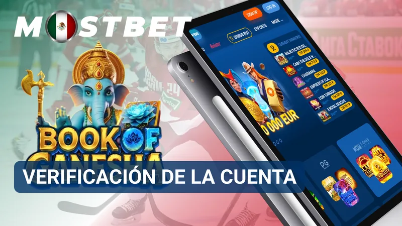 Sección de verificación con documentos y campos de confirmación de identidad en Mostbet México.
