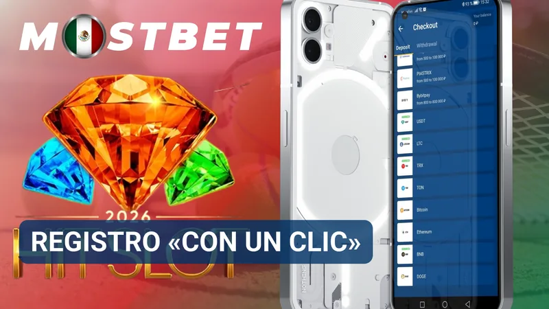 Opción de registro rápido con un clic disponible en la pantalla principal de Mostbet México.