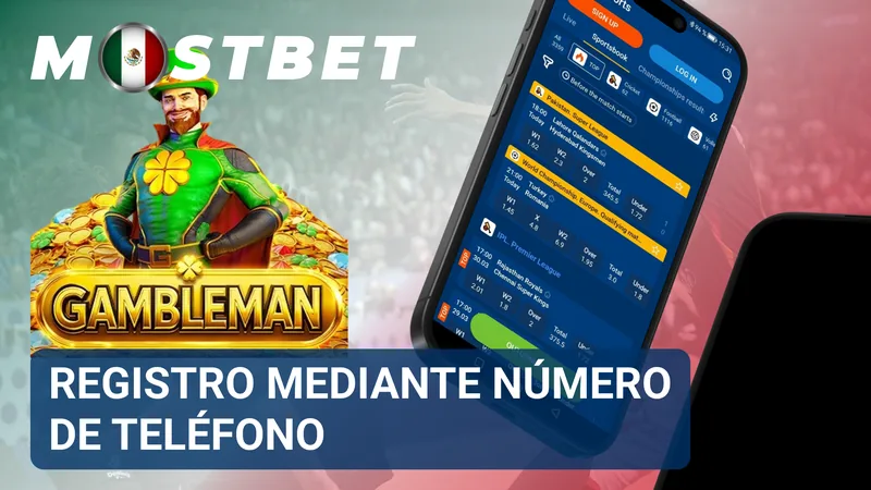 Formulario de alta con un campo para introducir el número de teléfono en Mostbet México.